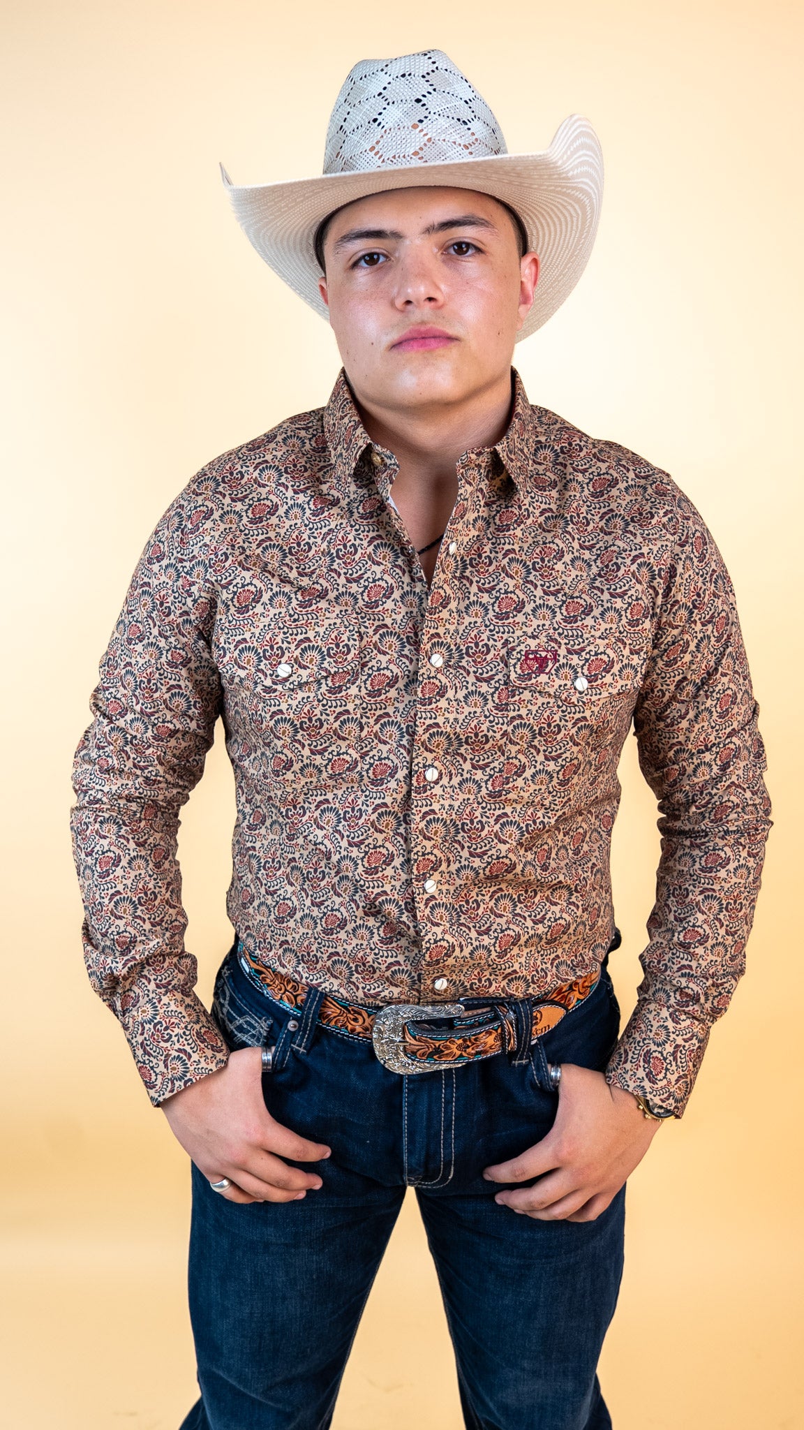 Platini Long Sleeve Haason Pearl Snap