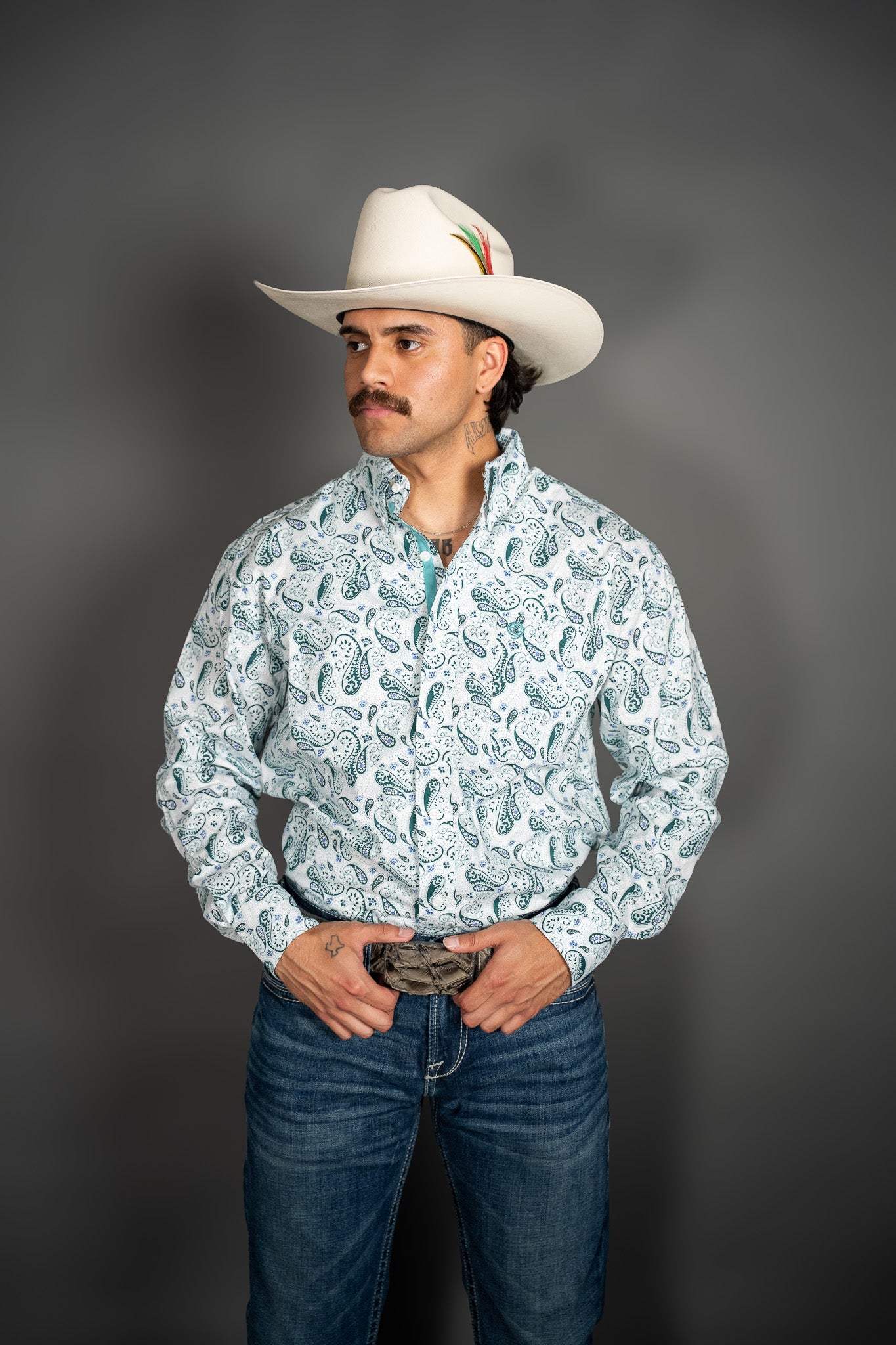 Wrangler George Strait Paisley Button Up – Rock'Em