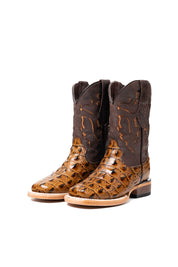 Little Bruce Caiman Hornback Kids Boot