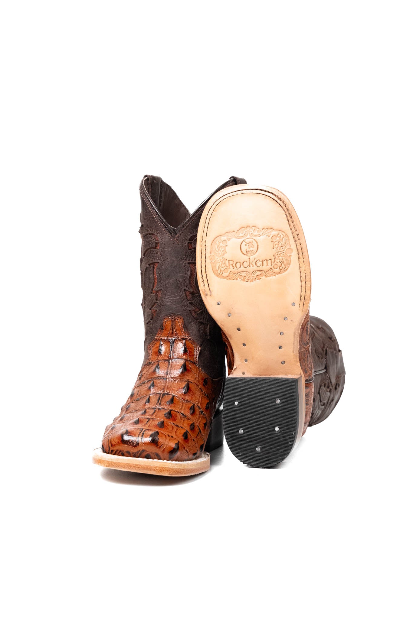 Little Bruce Caiman Hornback Kids Boot