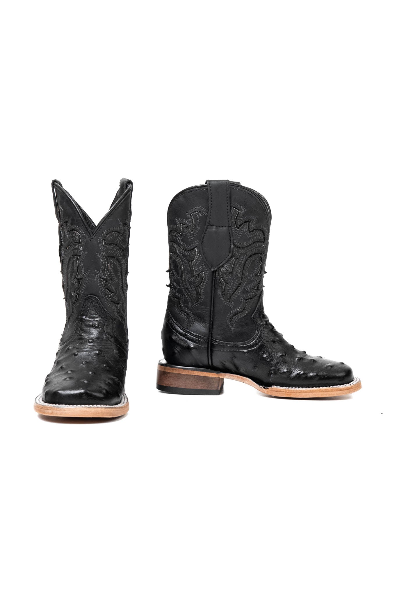 Little Bruce Ostrich Cowboy Boot