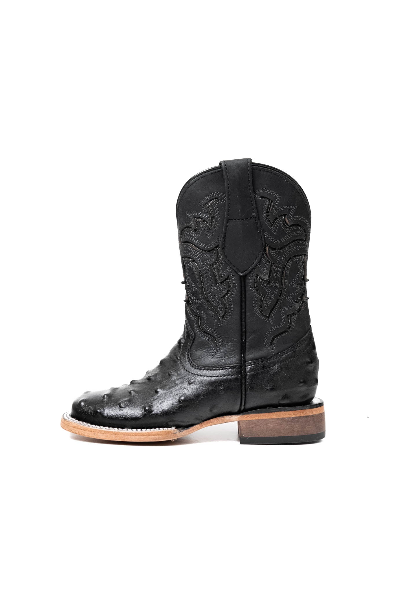 Little Bruce Ostrich Cowboy Boot