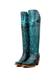 Amour Knee High Snip Toe Cowgirl Boot