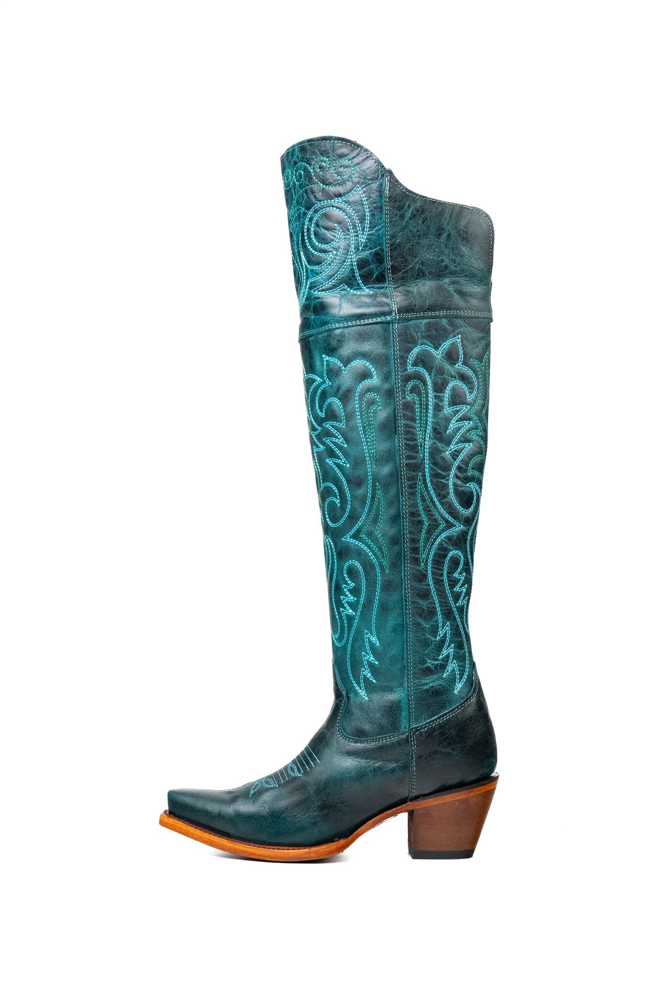 Amour Knee High Snip Toe Cowgirl Boot