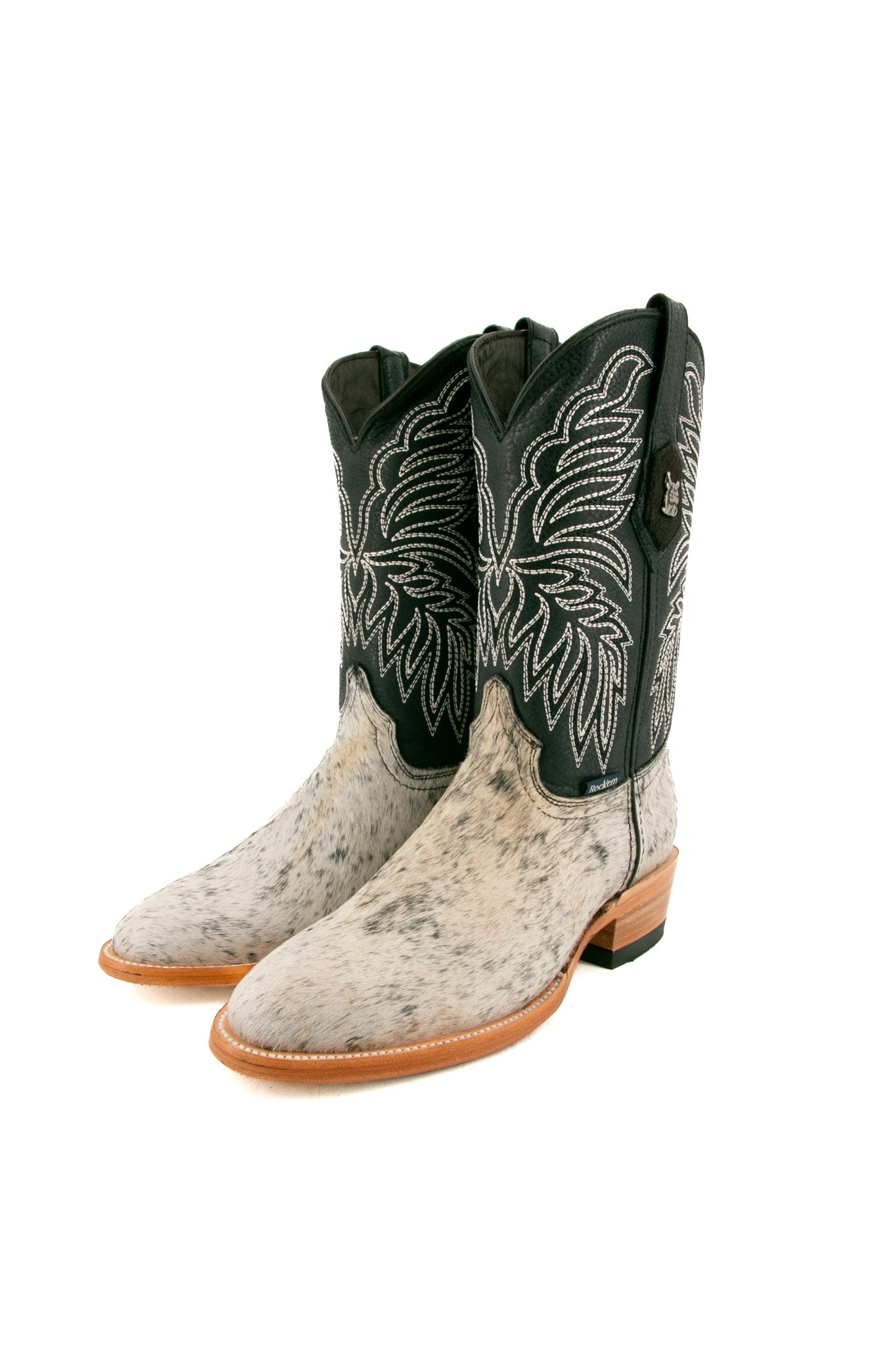 Men's Round Toe Cowhide Cowboy Boot Size 6 Box BM2 FINAL SALE
