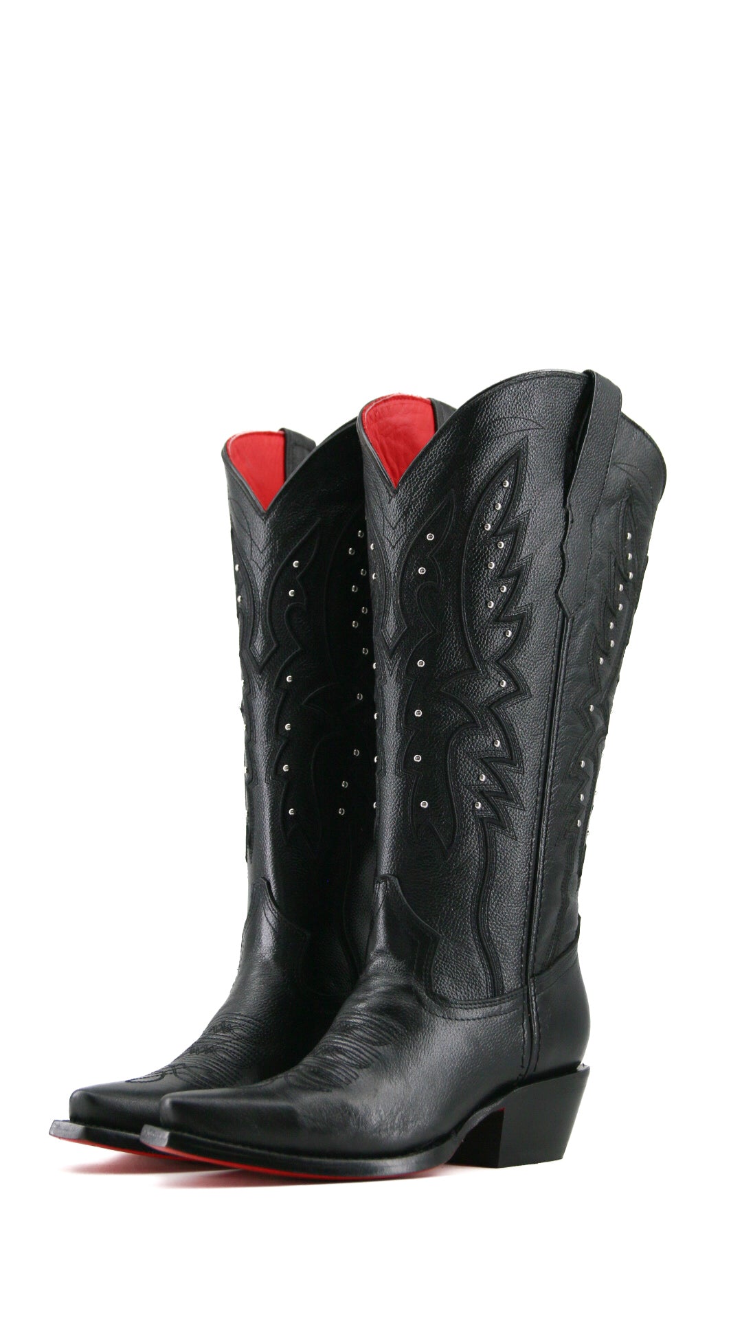 Alexa Red Bottom Snip Toe Midi Wide Calf Cowgirl Boot – Rock'Em
