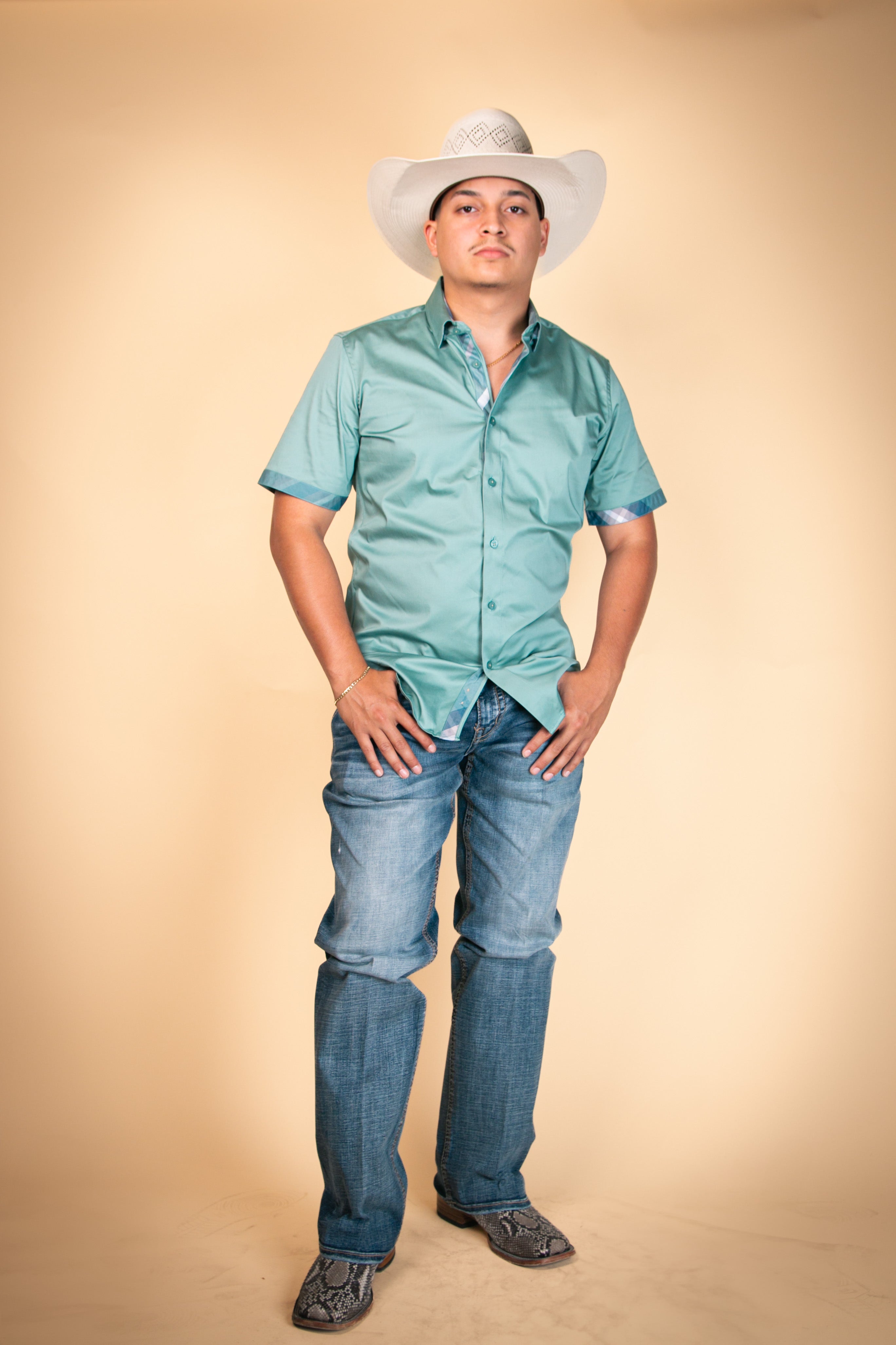 Platini Short Sleeve Travis Button Up