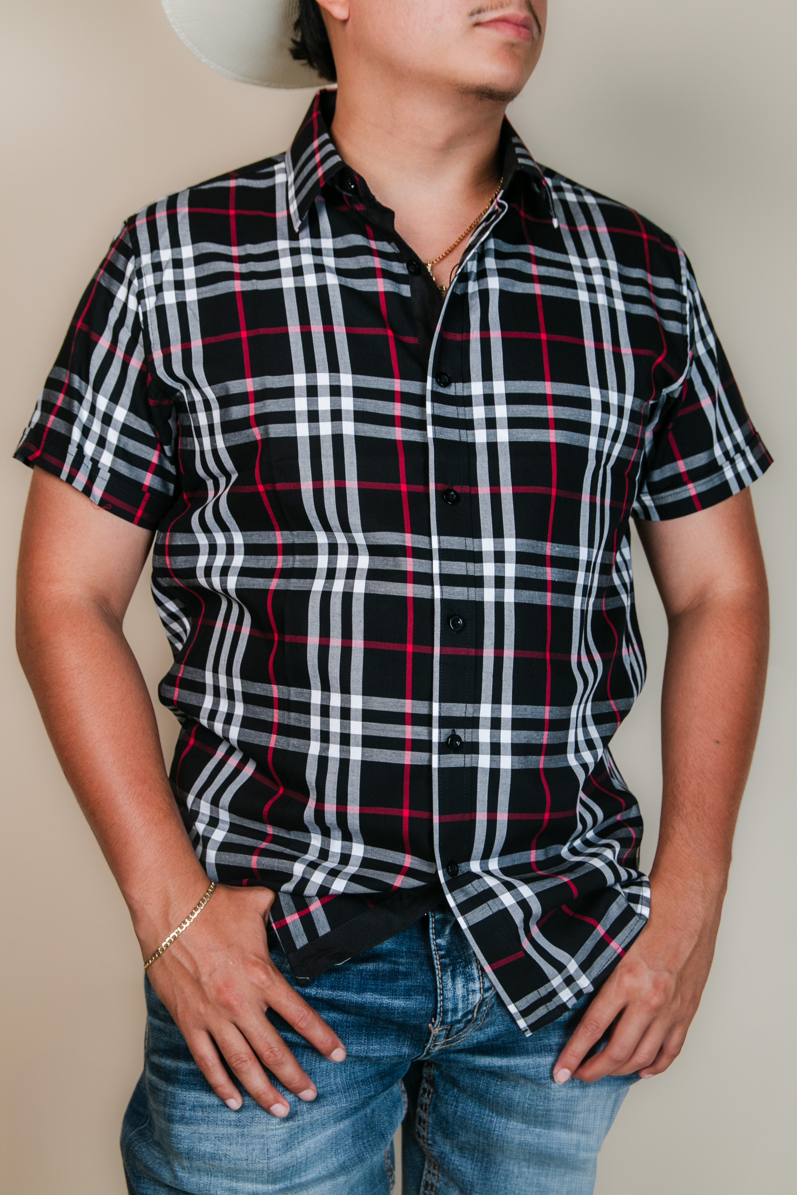 Baldelli Western Short Sleeve Ryan Button Up