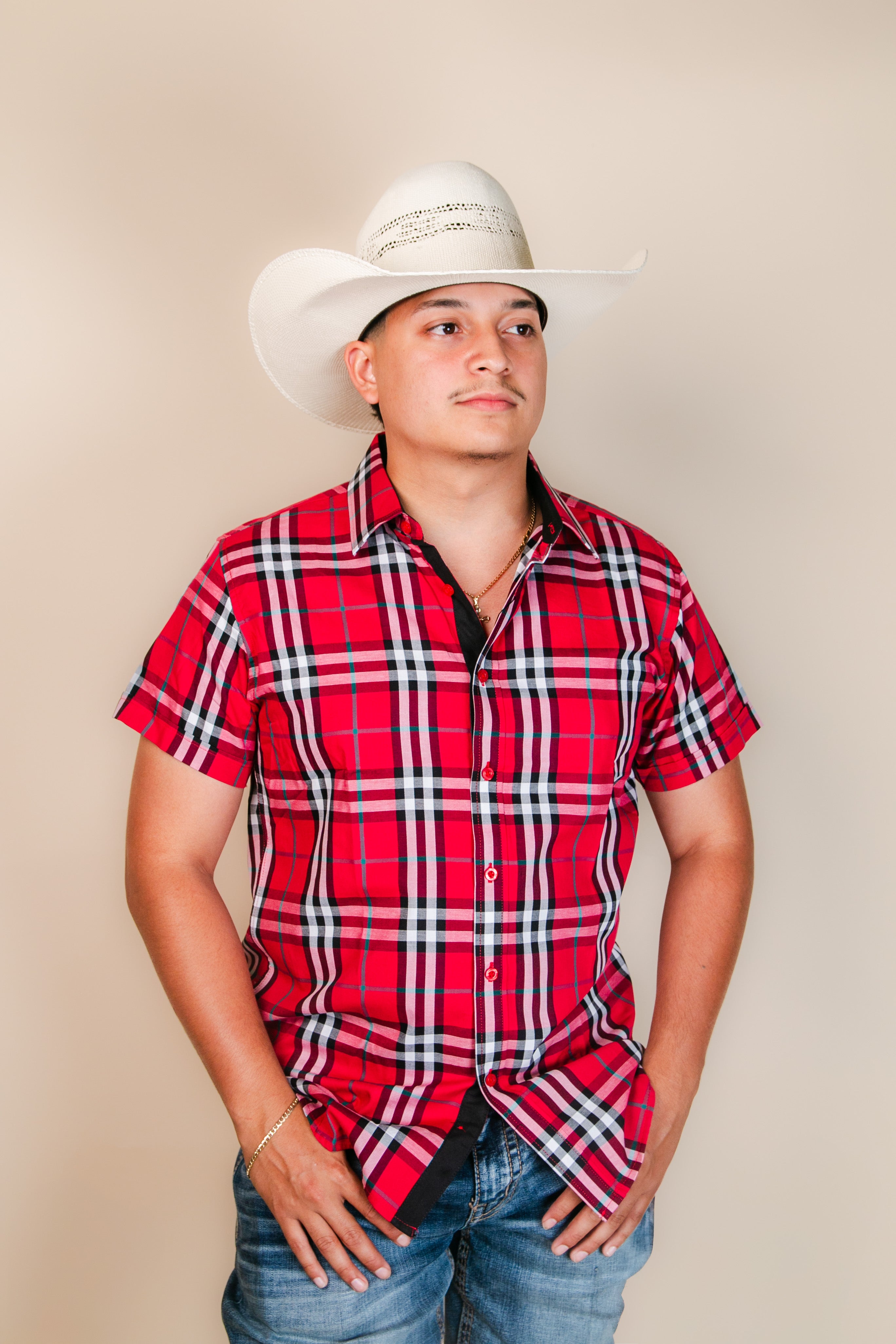 Baldelli Western Short Sleeve Ryan Button Up