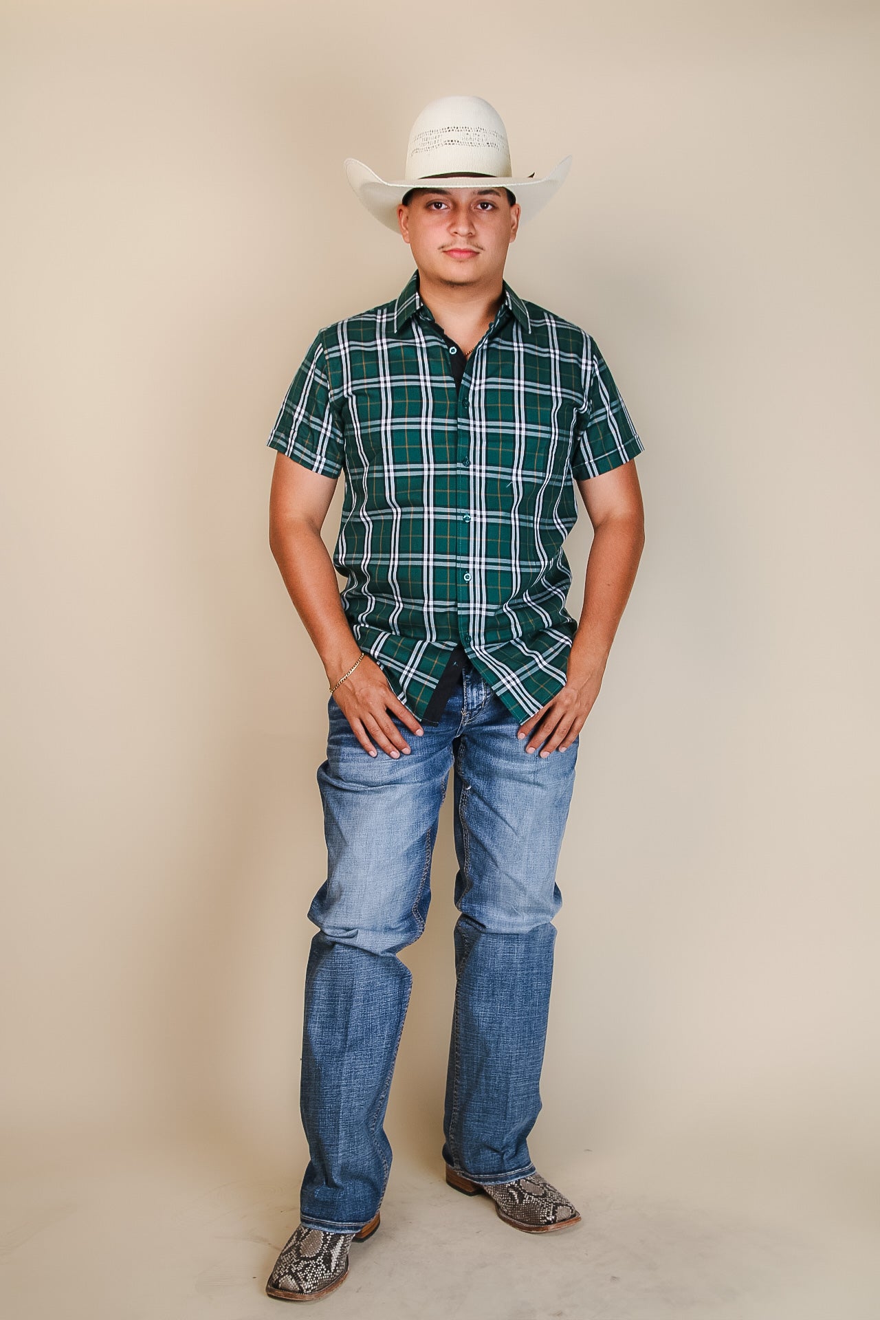 Baldelli Western Short Sleeve Ryan Button Up