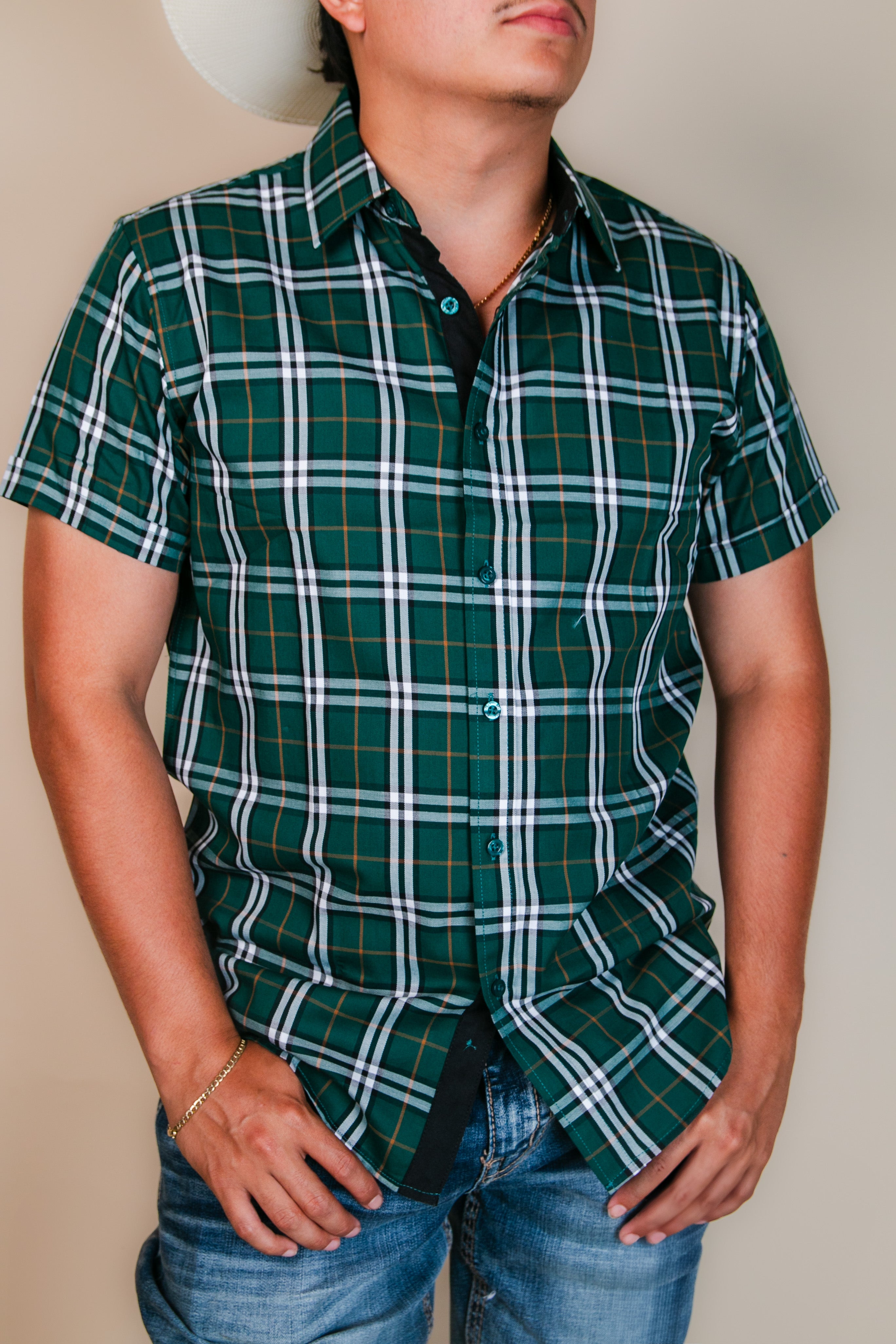 Baldelli Western Short Sleeve Ryan Button Up