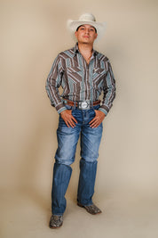 American West Long Sleeve Hayden Pearl Snap