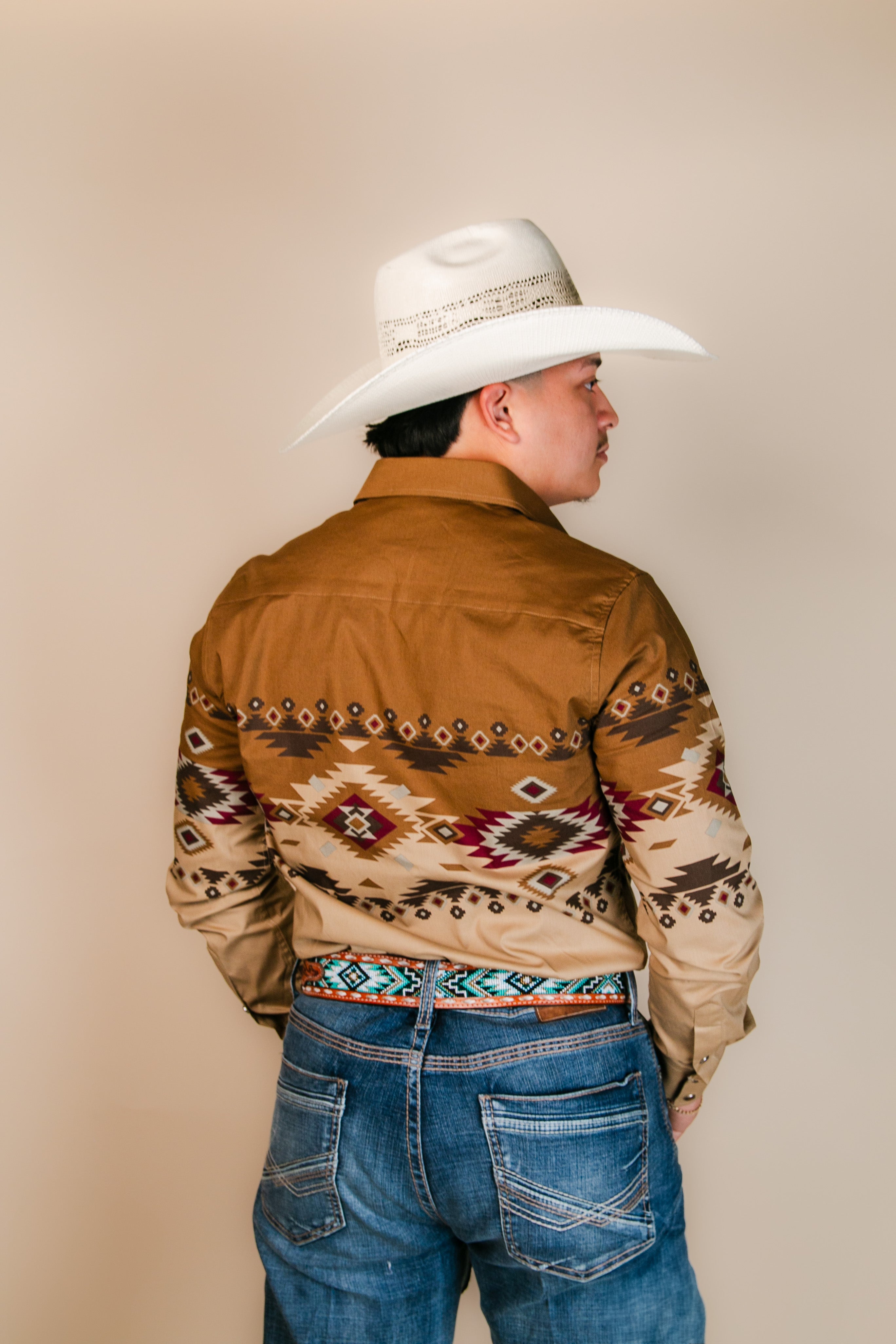 Platini Long Sleeve Richard Pearl Snap