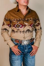 Platini Long Sleeve Richard Pearl Snap