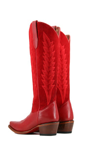 Brianna Tall Red Bottom Snip Toe Cowgirl Boot