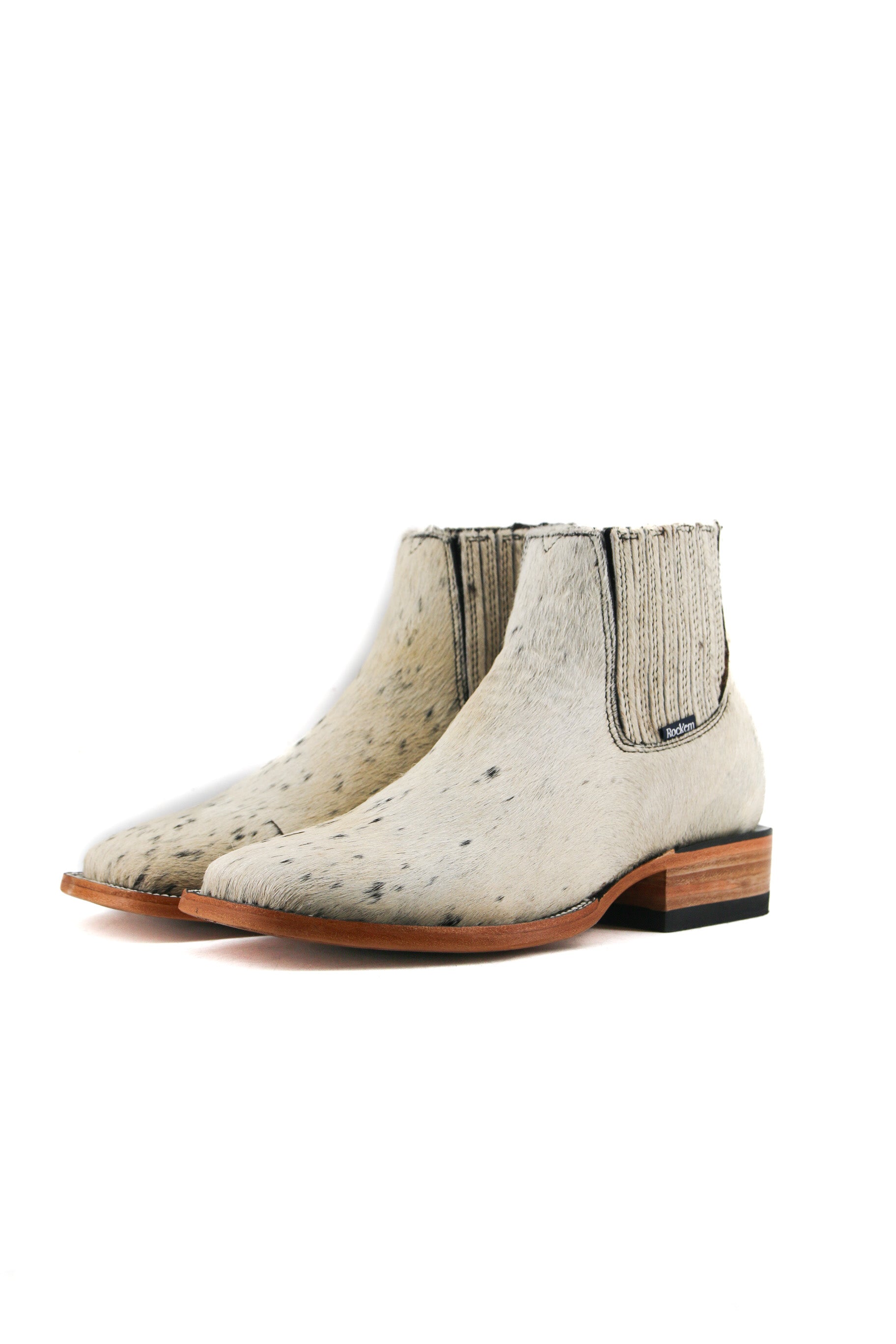 Men's Cowhide Square Toe Ankle Boot  Size 7 Box OM25