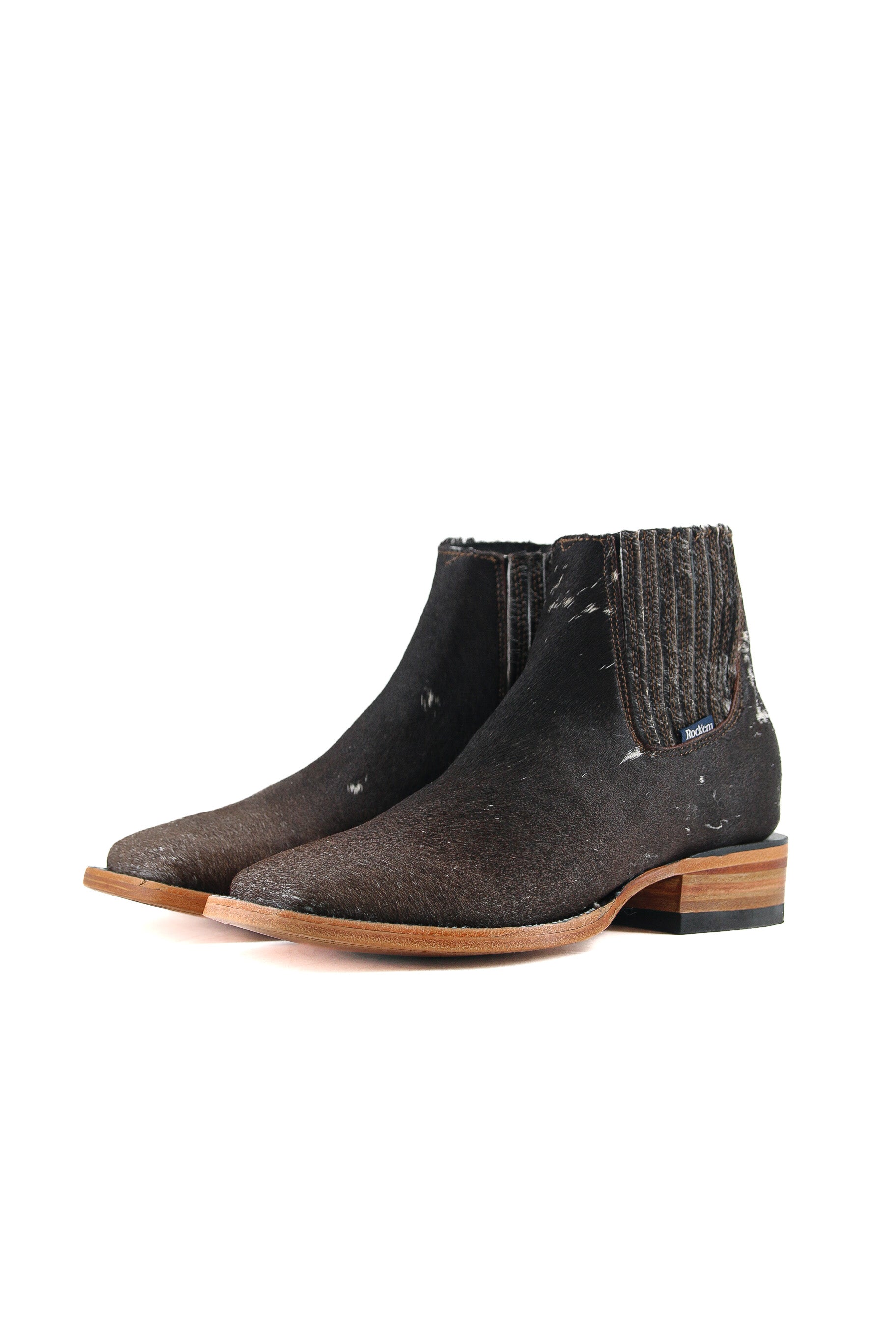 Men's Cowhide Square Toe Ankle Boot  Size 7 Box OM27