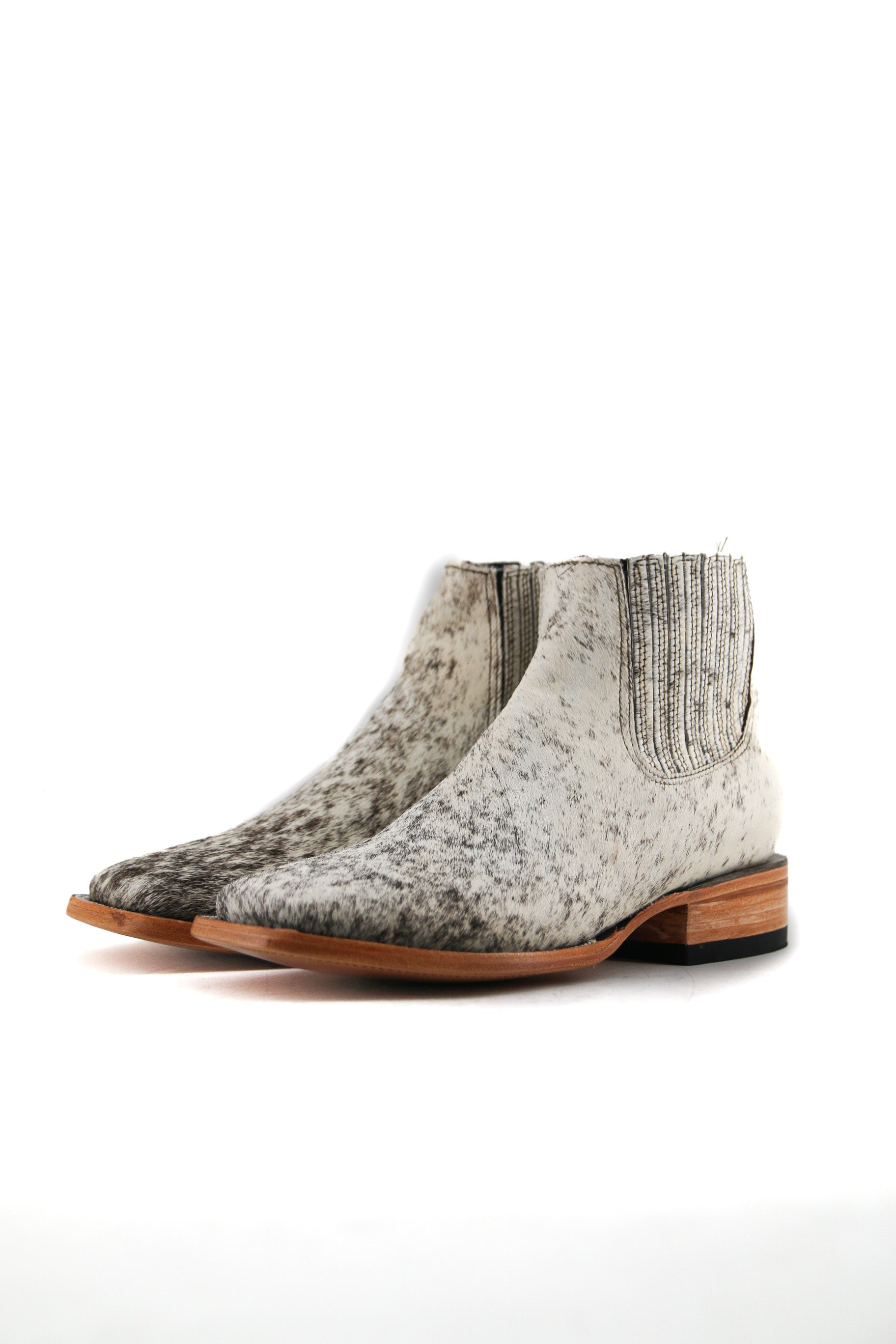 Men's Cowhide Square Toe Ankle Boot  Size 7.5 Box OM30