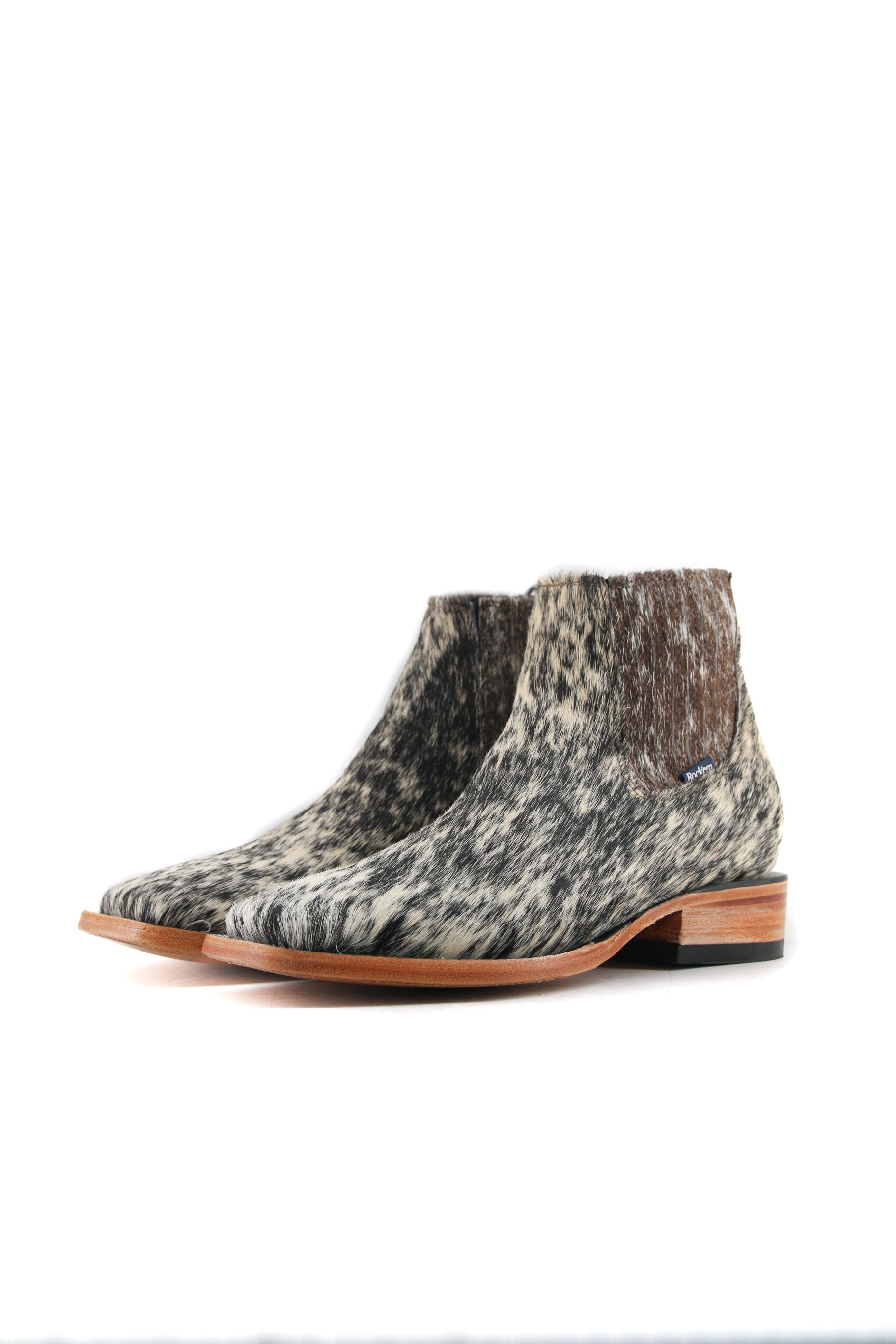 Men's Cowhide Square Toe Ankle Boot  Size 8 Box OM39