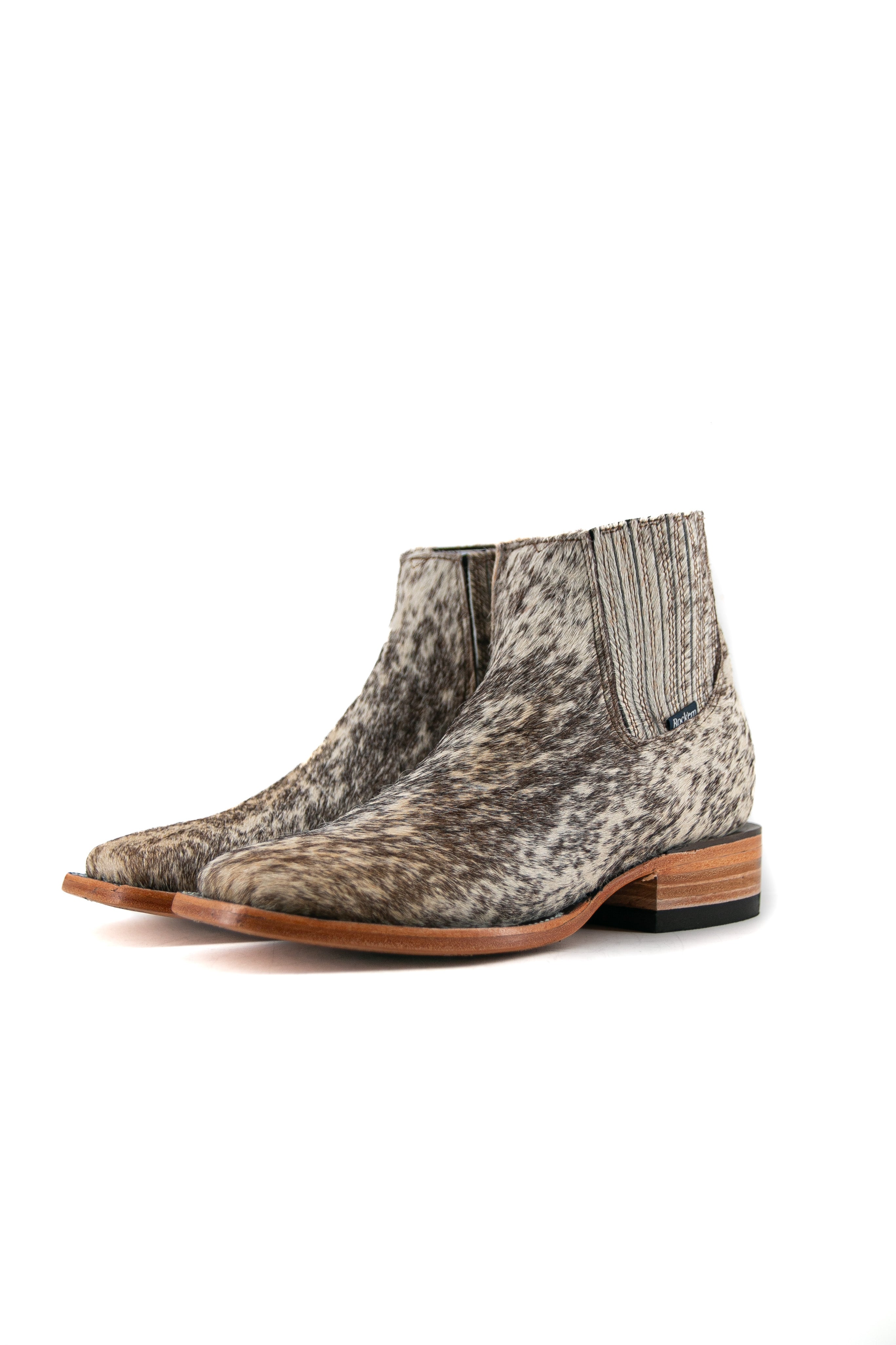 Men's Cowhide Square Toe Ankle Boot  Size 8 Box OM44