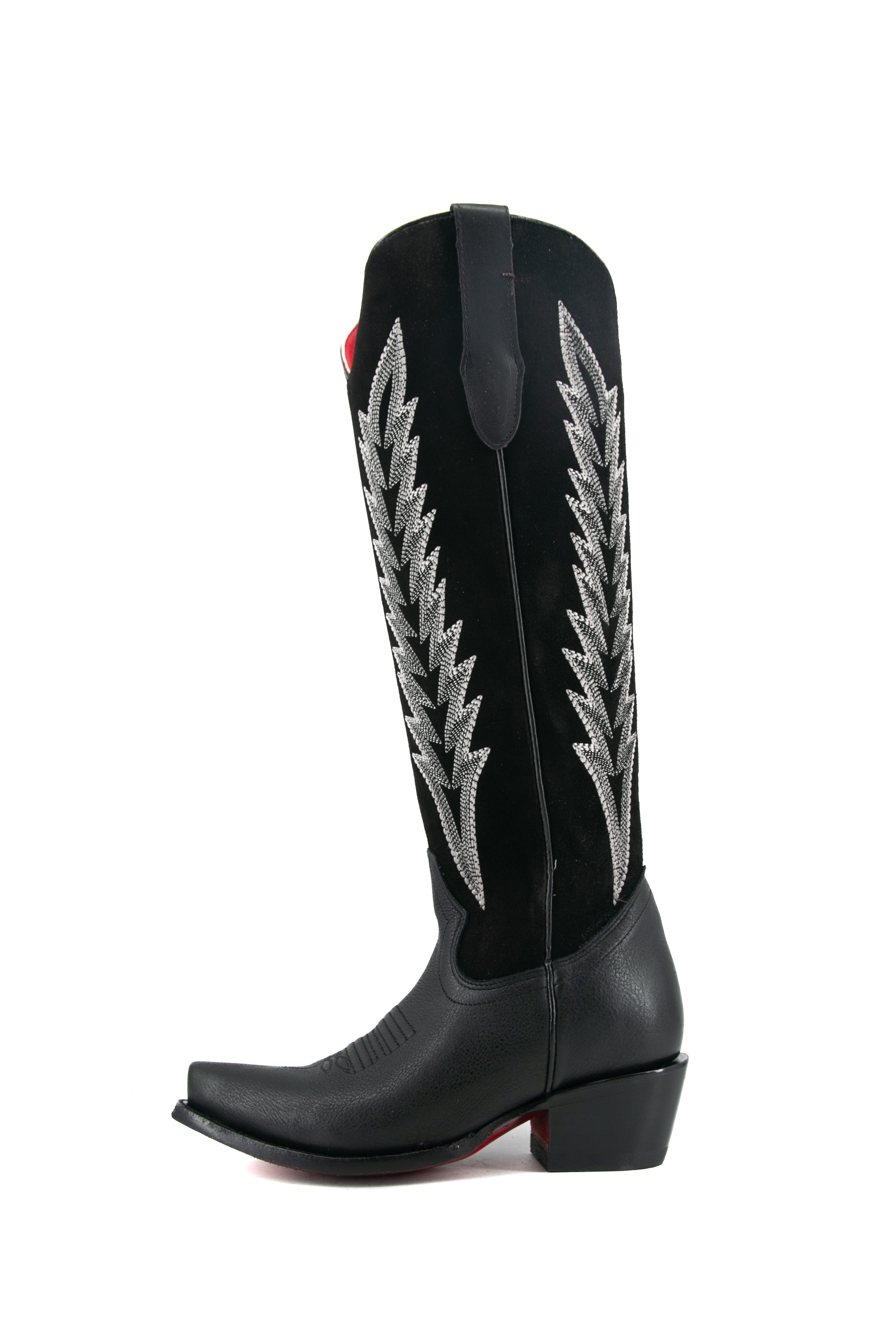 Brianna Tall Red Bottom Snip Toe Cowgirl Boot