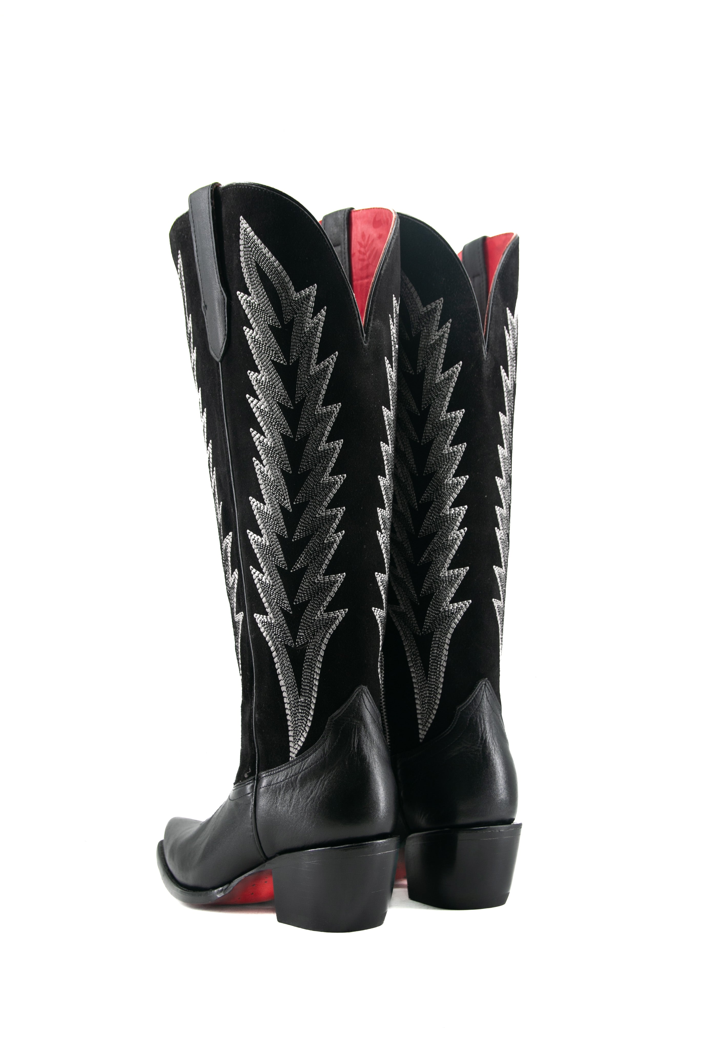 Brianna Tall Red Bottom Wide Calf Snip Toe Cowgirl Boot