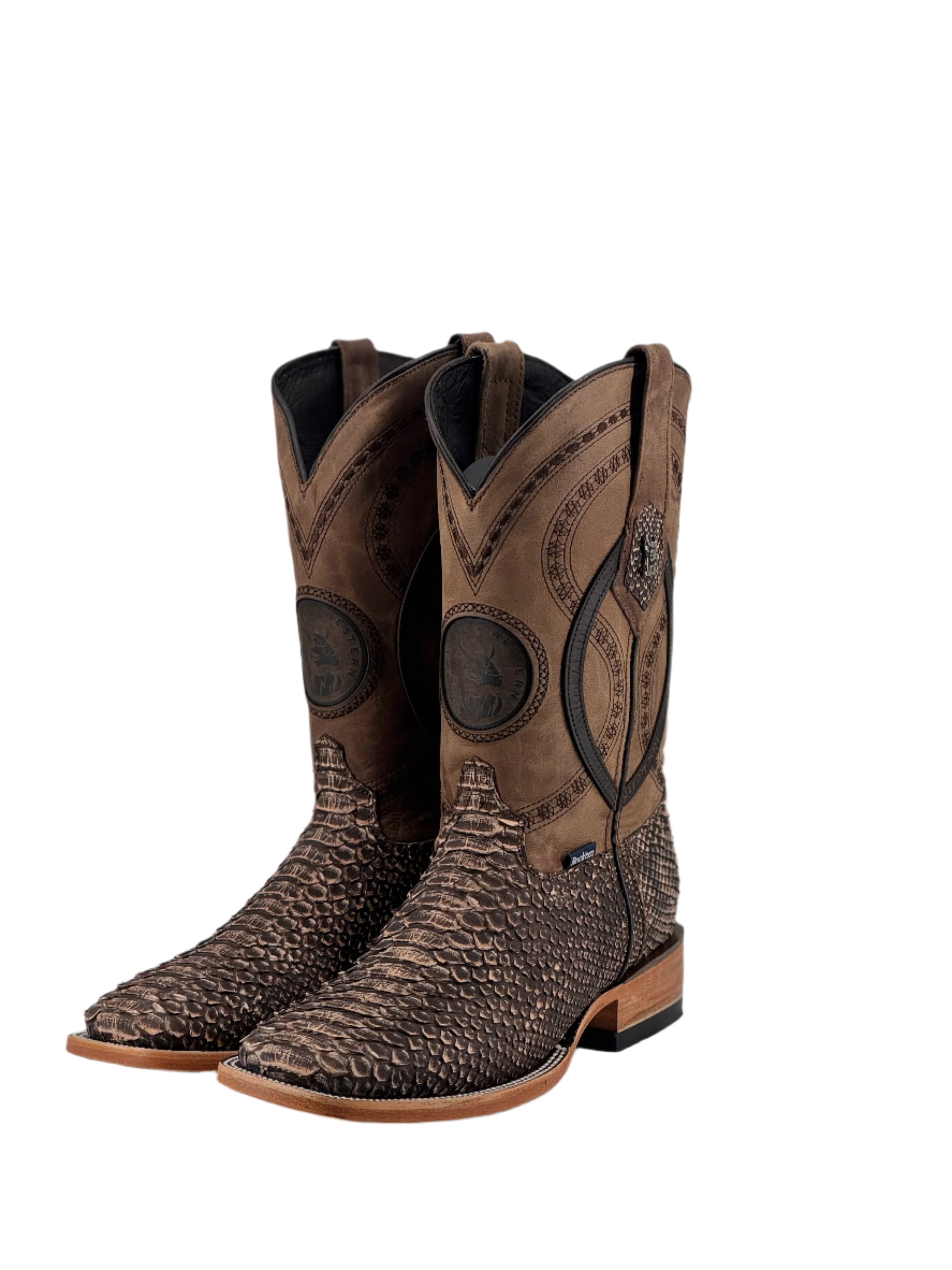 Exotic Python Square Toe Cowboy Boot FINAL SALE