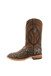 Exotic Python Square Toe Cowboy Boot FINAL SALE
