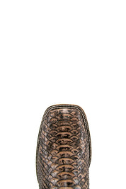 Exotic Python Square Toe Cowboy Boot FINAL SALE
