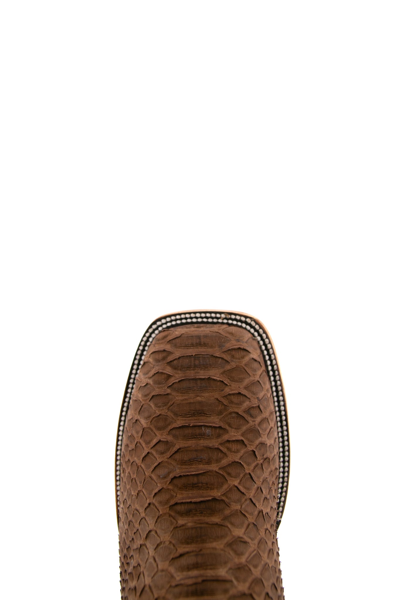 Exotic Python Matte Square Toe Cowboy Boot FINAL SALE