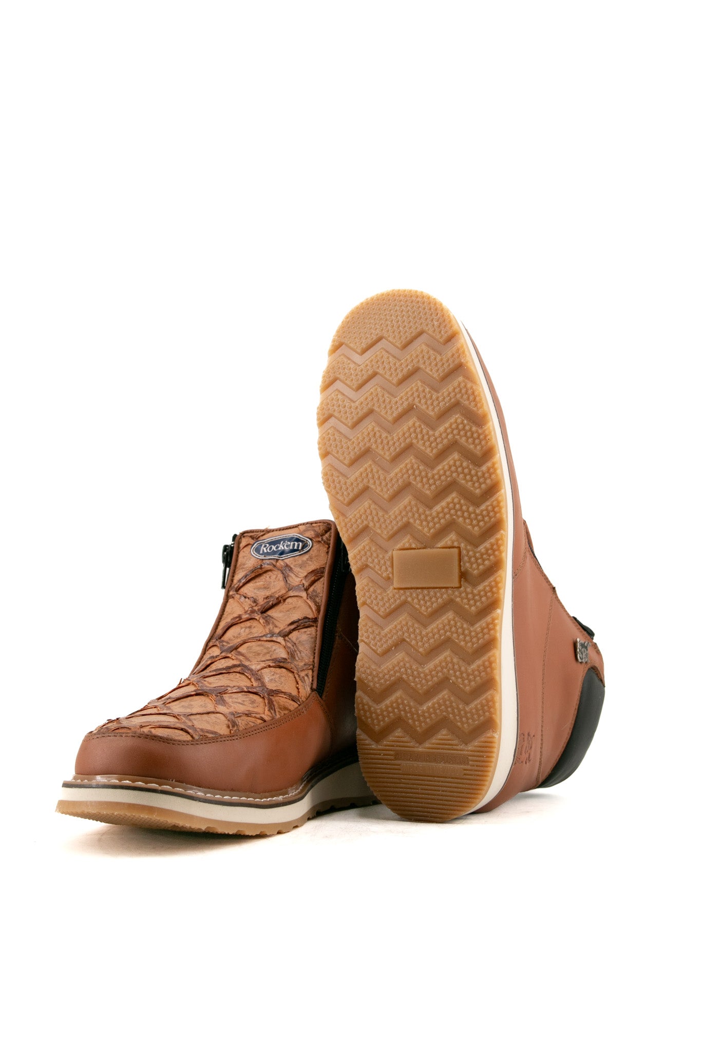 Rock'em Fish Pirarucu Artisanal Ankle Boot FINAL SALE