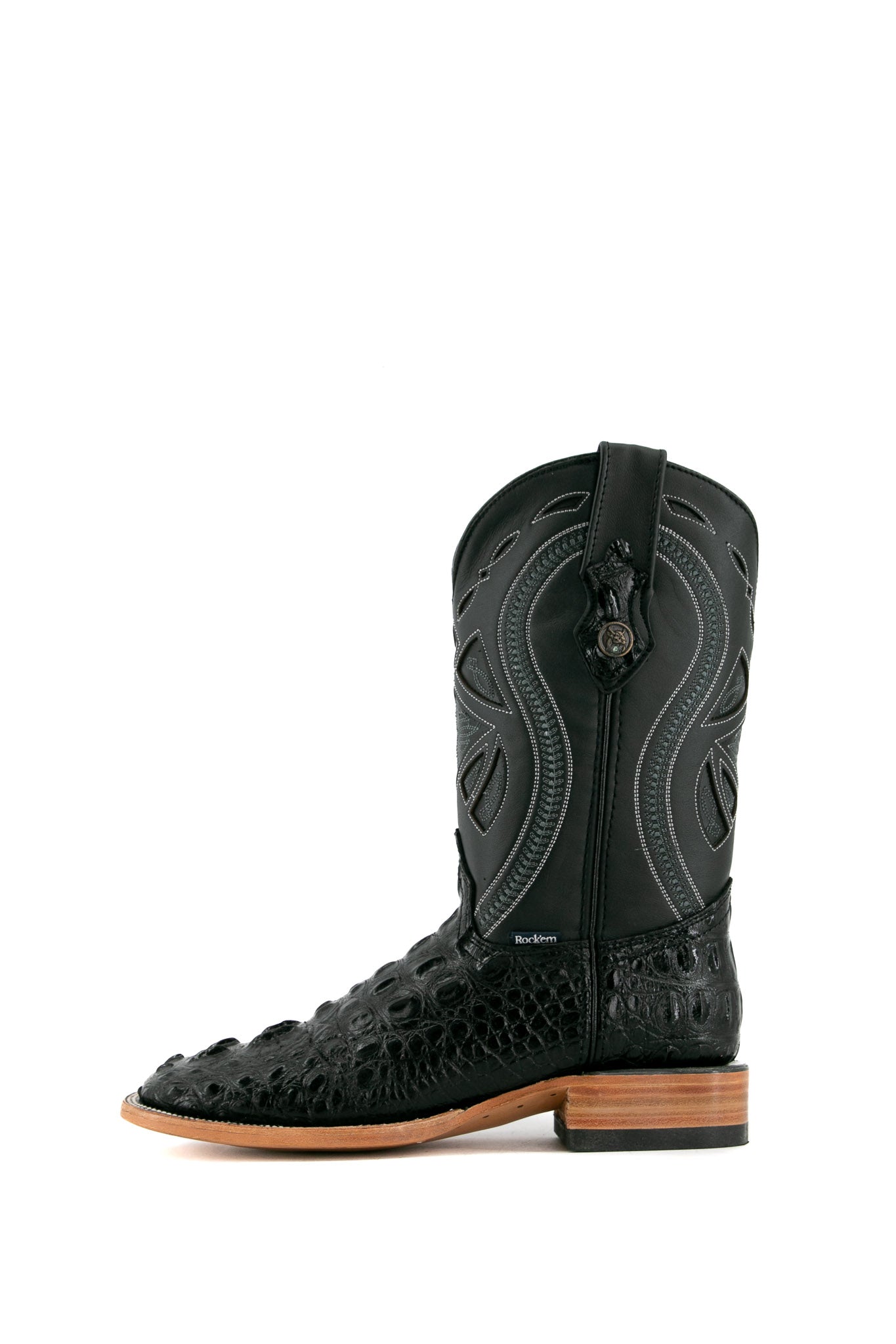 Caiman Tail Hornback Square Toe Cowboy Boot FINAL SALE