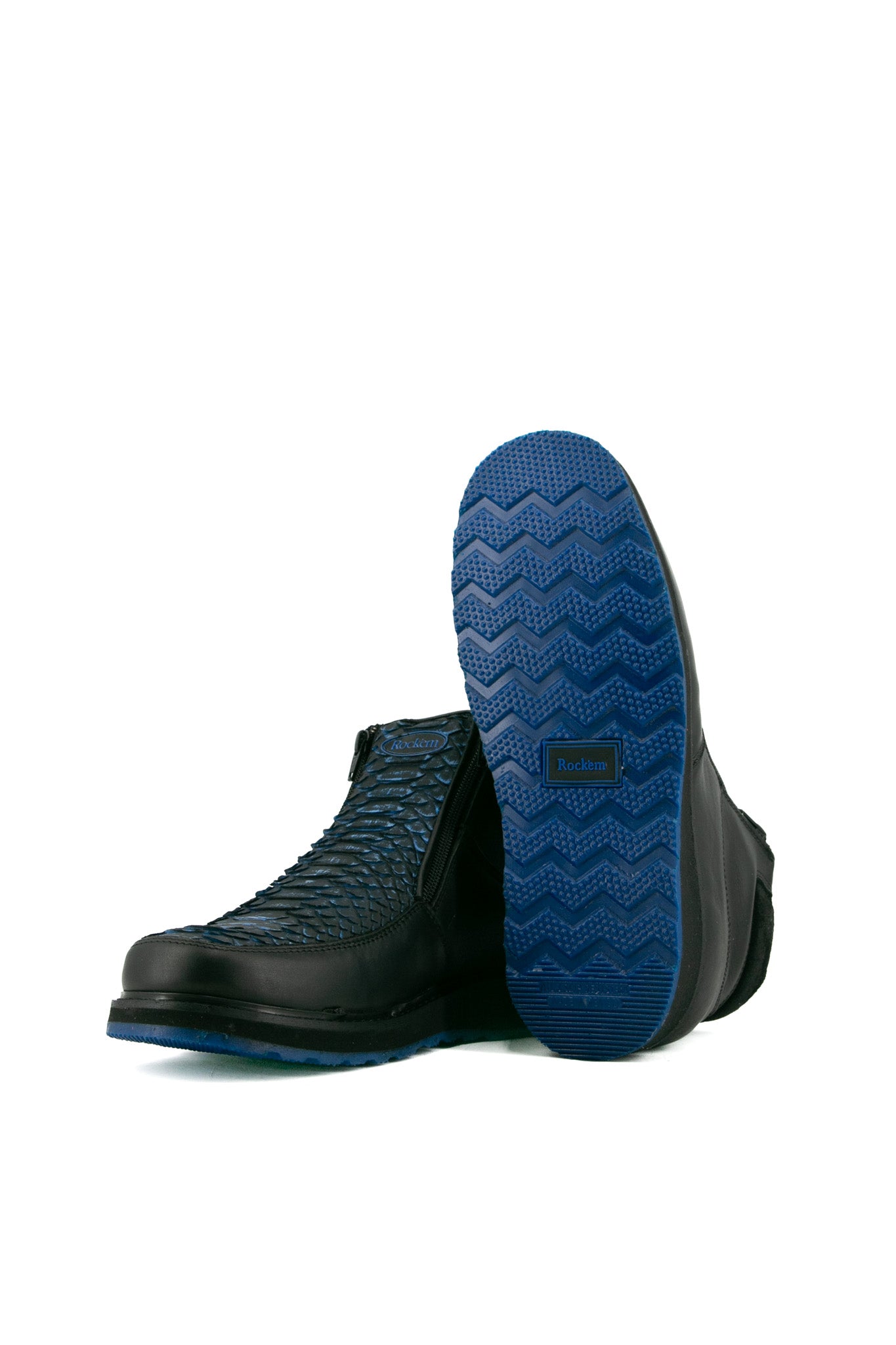 Exotic Python Blue Bottom Botines Artesanales FINAL SALE