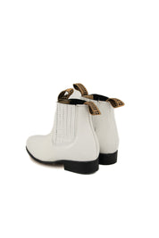 Kids Botin Unisex Piel Rhino White 700