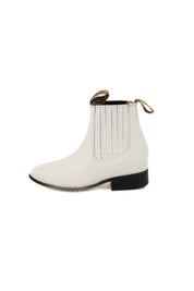 Kids Botin Unisex Piel Rhino White 700