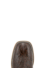 Tooled Cincelado Square Toe Cowgirl Boot FINAL SALE