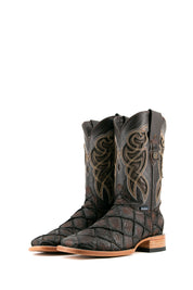 Big Bass Pirarucu Matte Square Toe Cowboy Boot FINAL SALE