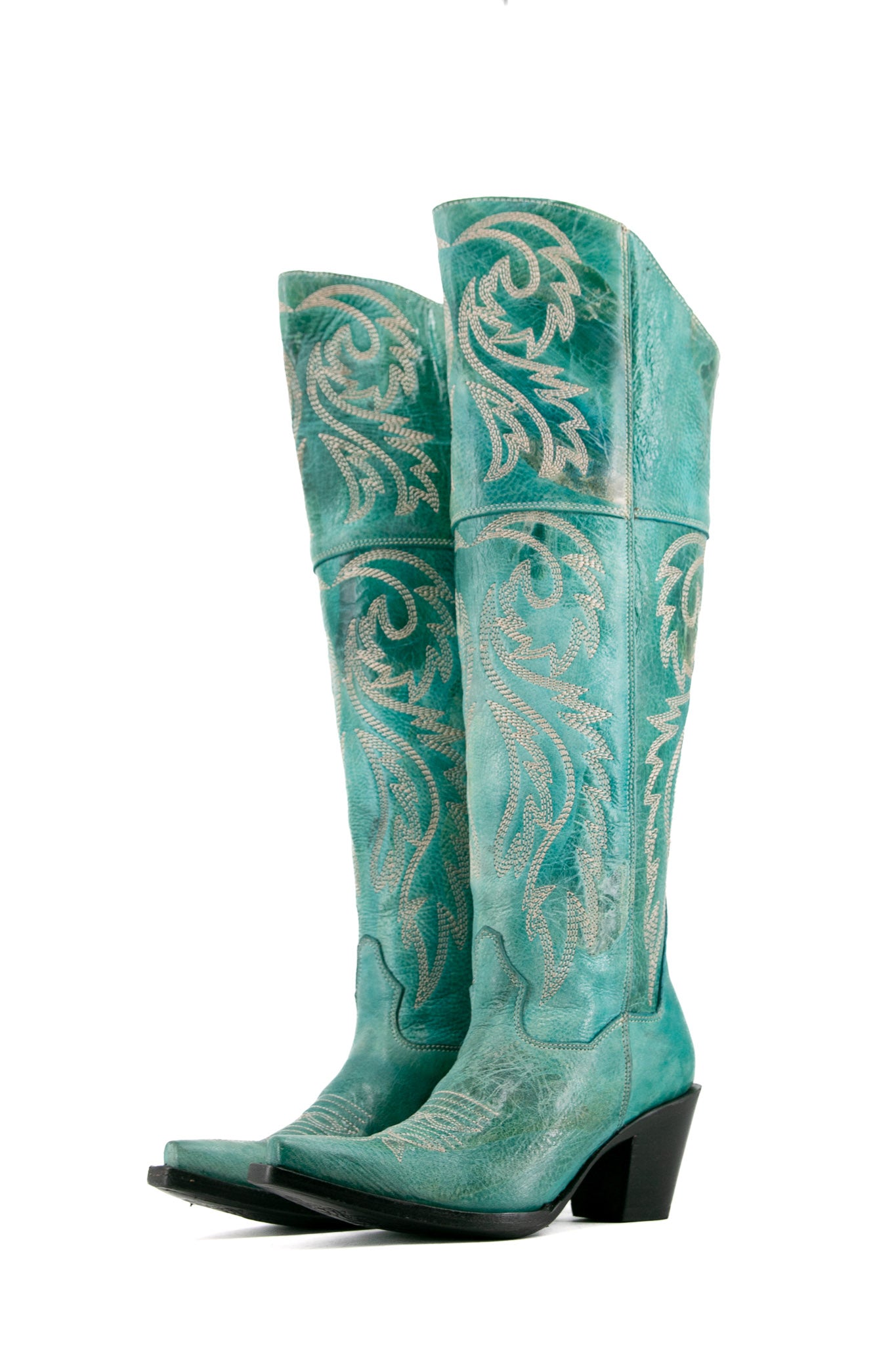 Blanca J Knee High Snip Toe Cowgirl Boot FINAL SALE