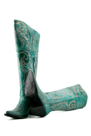 Blanca J Knee High Snip Toe Cowgirl Boot FINAL SALE