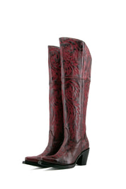 Blanca J Knee High Snip Toe Cowgirl Boot FINAL SALE