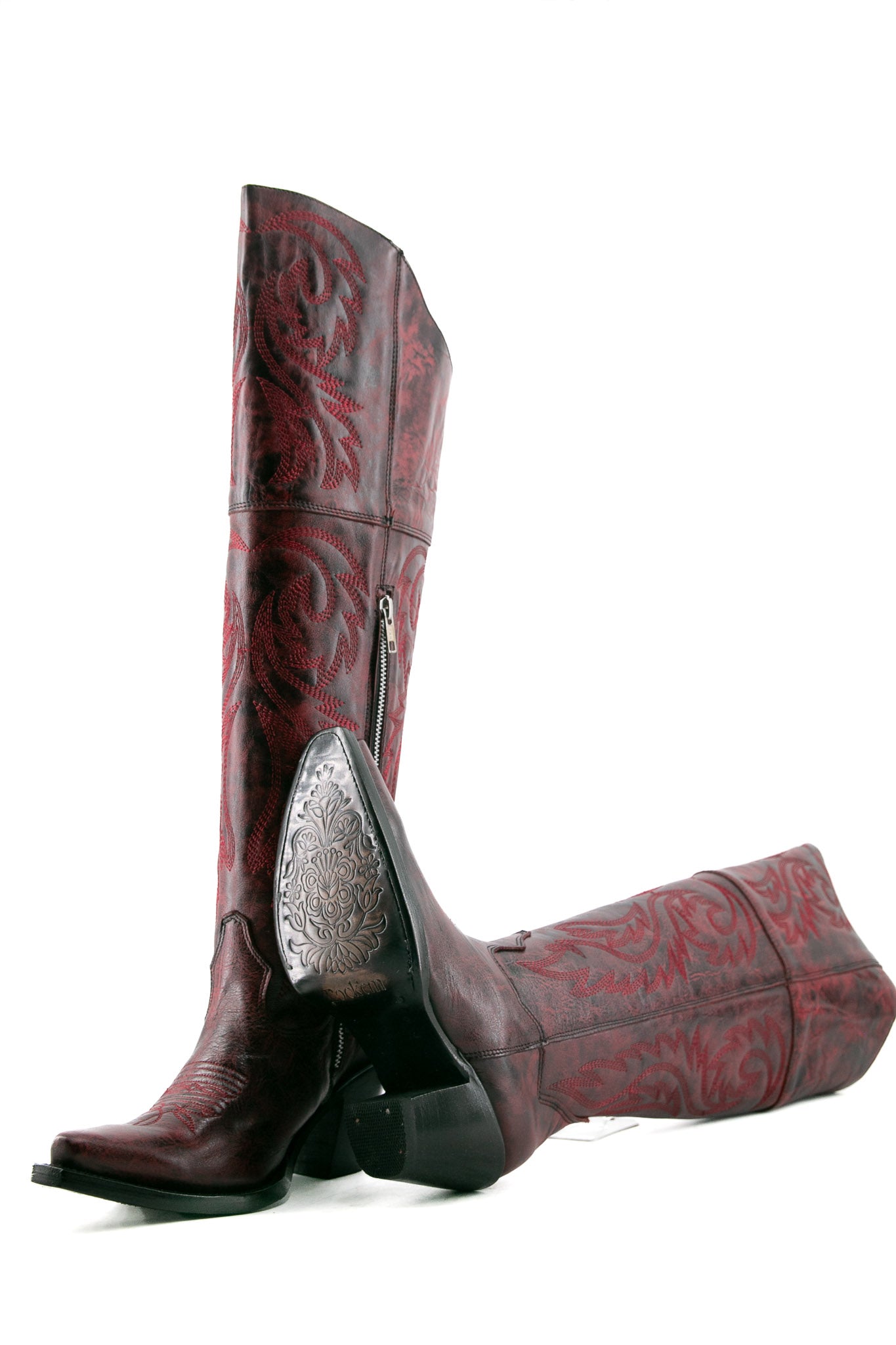 Blanca J Knee High Snip Toe Cowgirl Boot FINAL SALE