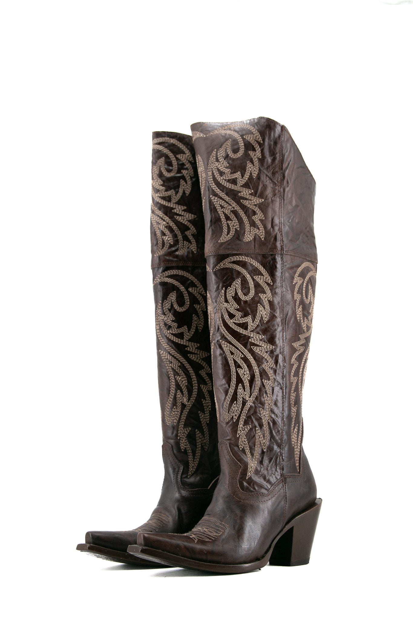 Blanca J Knee High Snip Toe Cowgirl Boot FINAL SALE