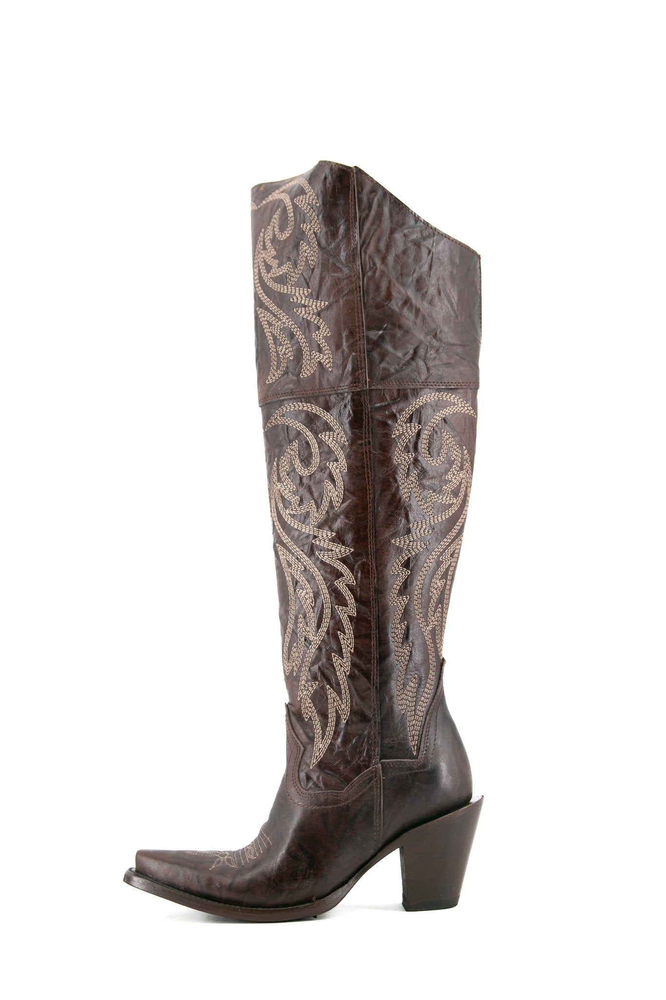 Blanca J Knee High Snip Toe Cowgirl Boot FINAL SALE