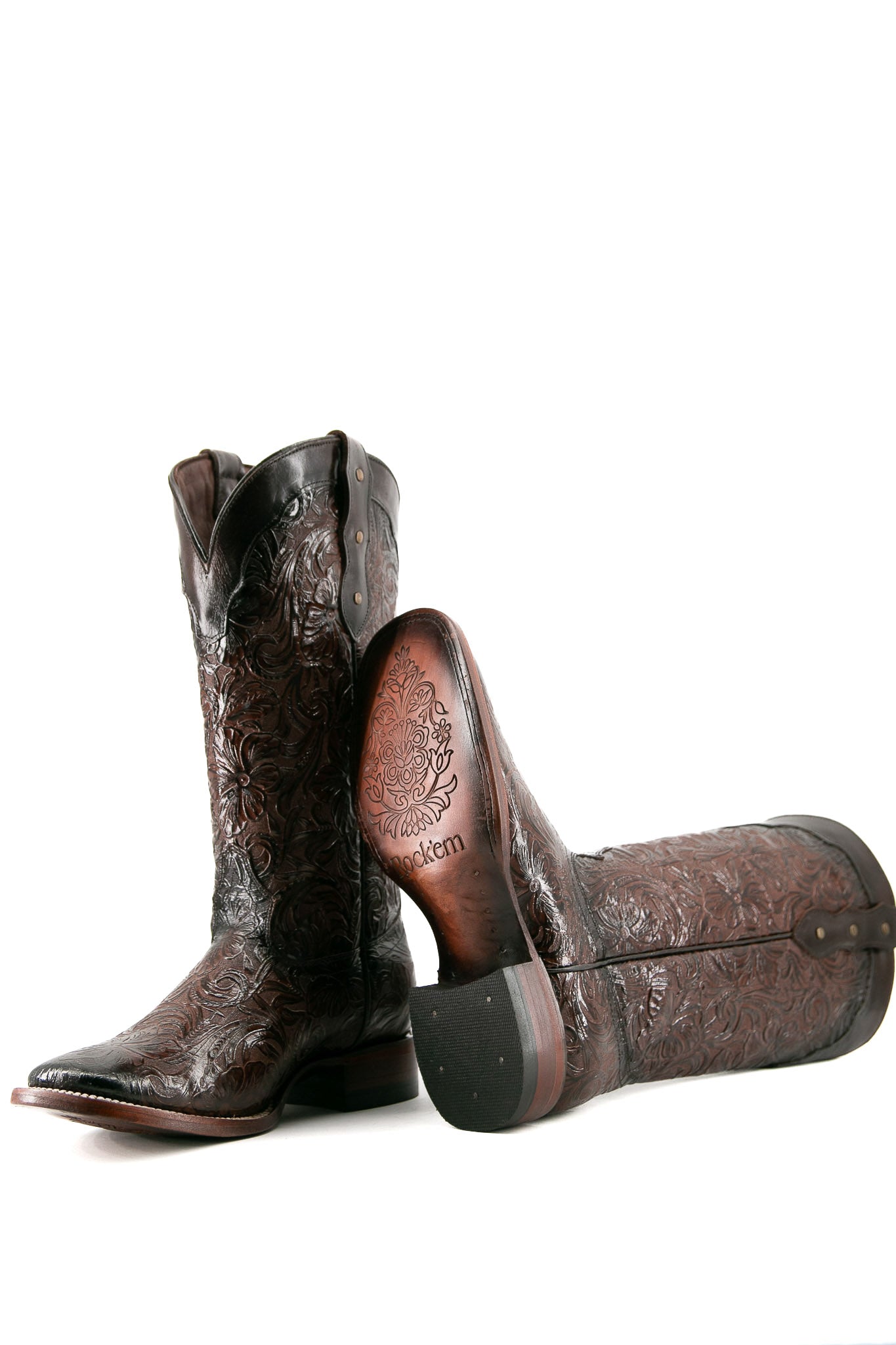 452 Mila Flor De Luz Square Toe Cowgirl Boot