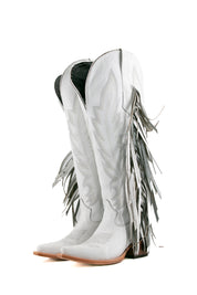 Brandy Tall Fringe Wide Calf Friendly Snip Toe Cowgirl Boot FINAL SALE