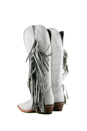Brandy Tall Fringe Wide Calf Friendly Snip Toe Cowgirl Boot FINAL SALE