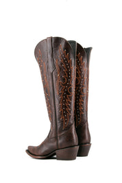 Paulina Tall Wide Calf Friendly Snip Toe Cowgirl Boot FINAL SALE