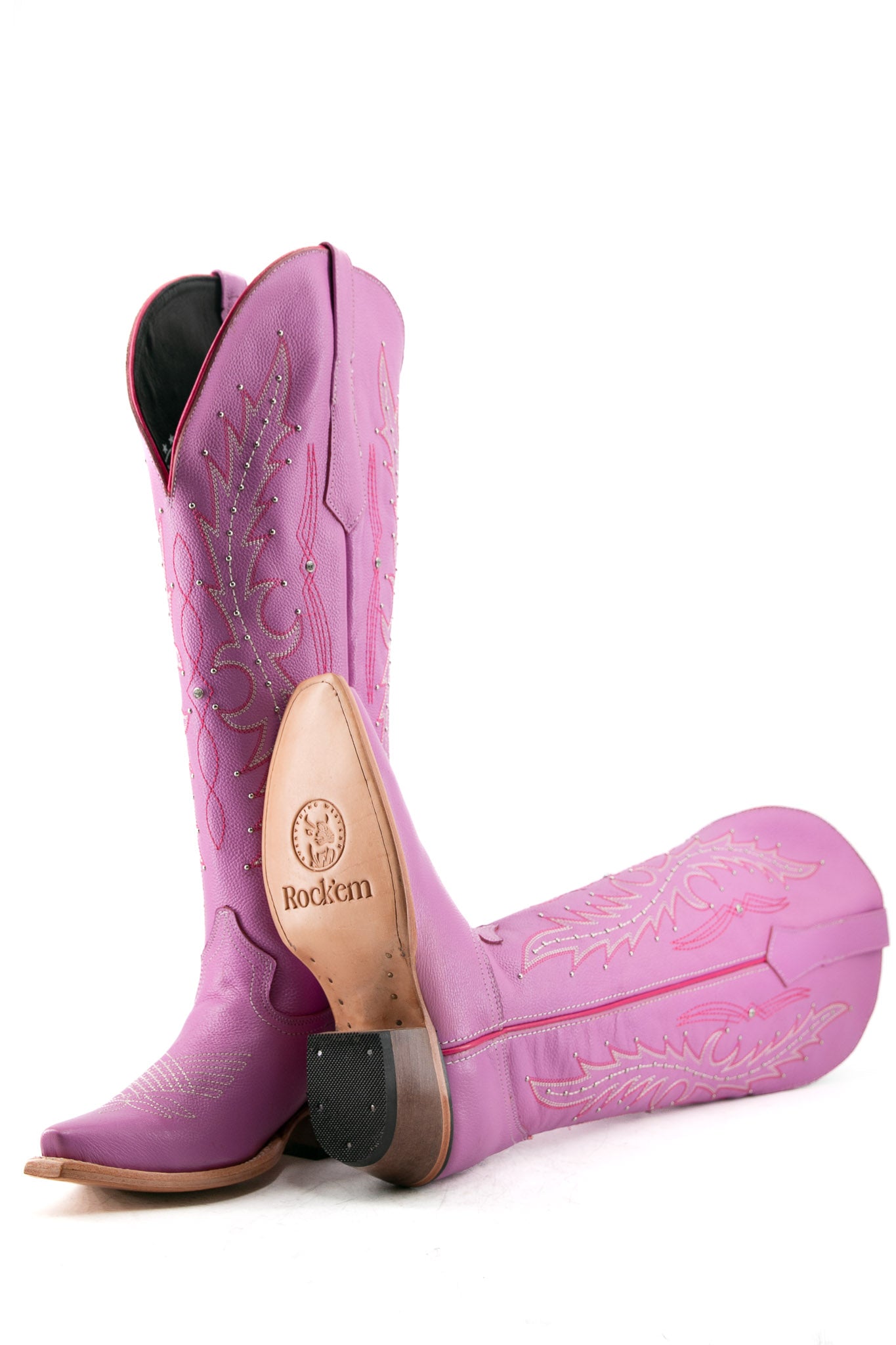 Paulina Tall Wide Calf Friendly Snip Toe Cowgirl Boot FINAL SALE