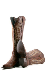 Gia Tall Wide Calf Snip Toe Cowgirl Boot