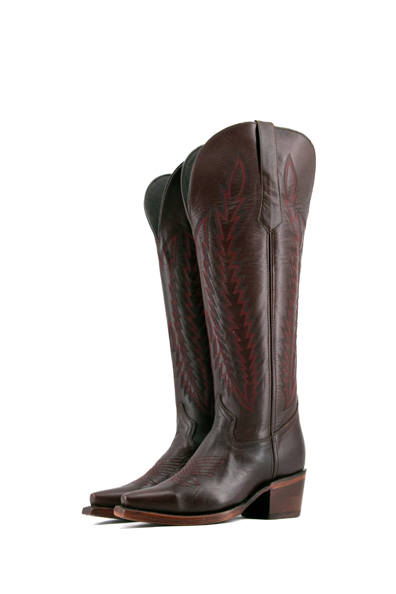 Gia Tall Wide Calf Snip Toe Cowgirl Boot